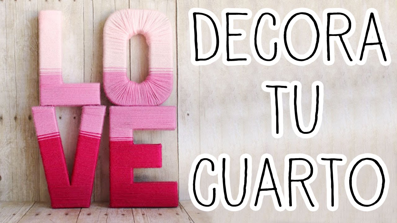 Decora tu cuarto con letras 3D, fácil y rápido! Recicla carton y lana – Tutoriales Belen