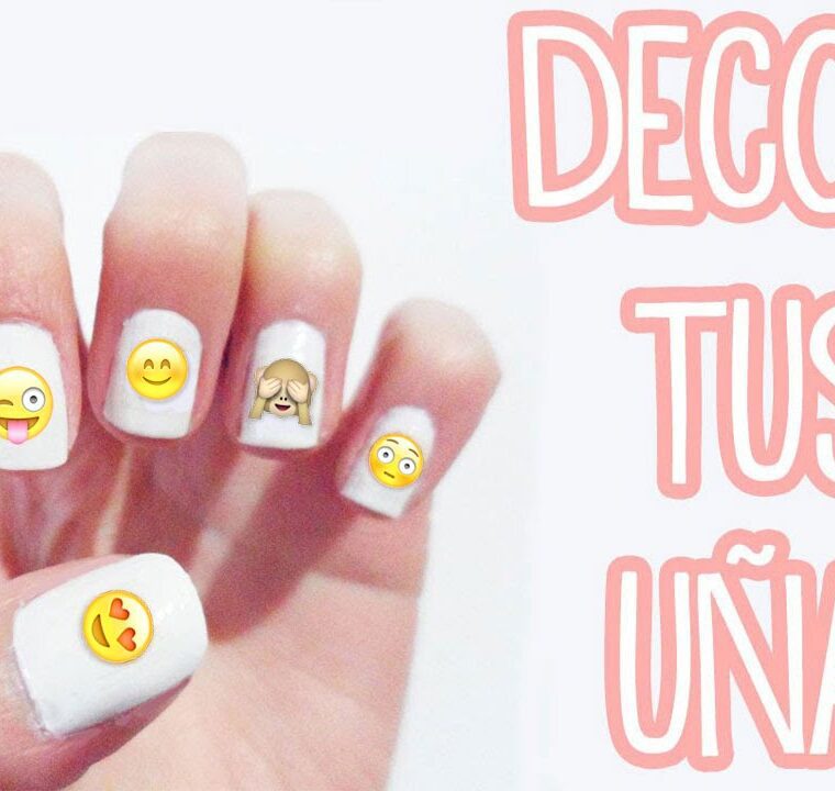 Como hacer stickers/adhesivos para uñas – idea para decorar tus uñas con emojis – Tutoriales Belen