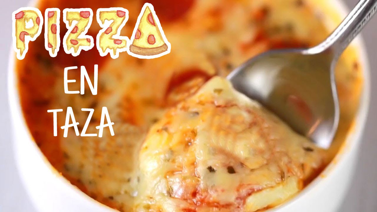 Como hacer pizza en el microondas! PIZZA EN TAZA EN SOLO 2 MINUTOS SIN HORNO – Tutoriales Belen