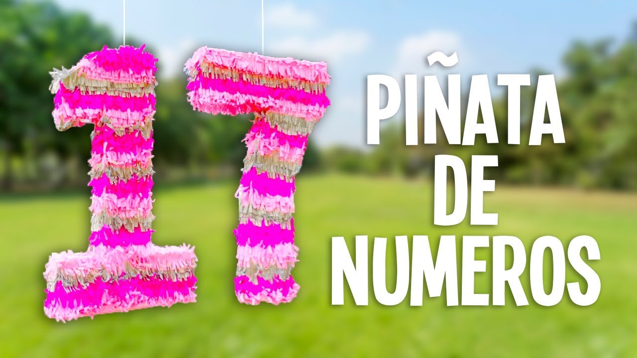 Como hacer piñatas grandes de números, fácil! – Tutoriales Belen